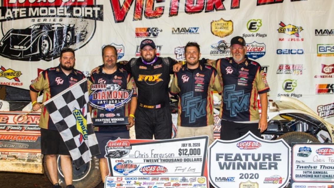 Ferguson pockets $12,000 LOLMDS victory in Diamond Nationals at Lucas Oil Speedway