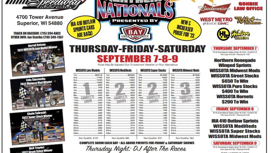 35th Annual XR Northern Nationals presented by Bay Lock &amp; Security Kicks off Thursday Night
