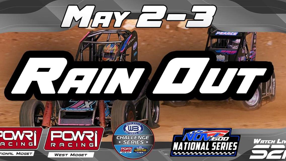 POWRi &amp; NOW600 at Sweet Springs Motorsports Complex May 2-3 Canceled