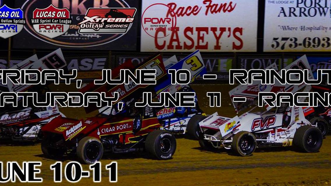 Forecast Restricts 410 Nationals: Wing &amp; Non-Wing to Single Saturday Show