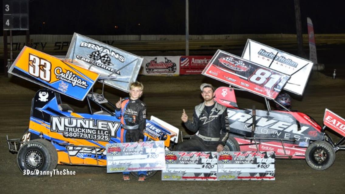 Flud and Nunley Earn Victories at Creek County Speedway During Lucas Oil NOW600 Series Season Finale as Fezard and Avedisian Capture Championships