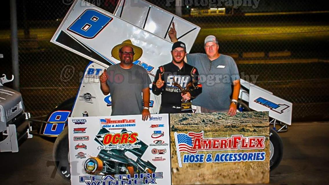 Sewell turns back Sellers for second AmeriFlex / OCRS victory at Salina Highbanks Speedway