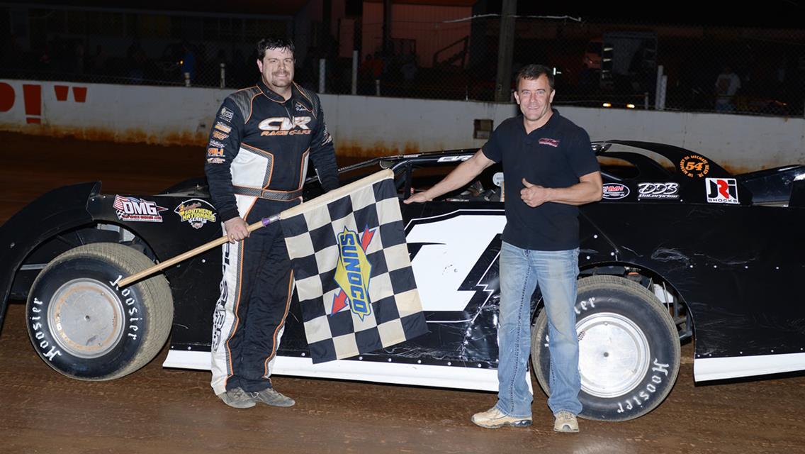 Hickman Charges to Steel Head Late Model Championship at Volunteer Speedway