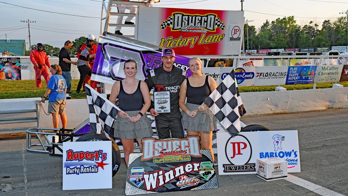 Brendan Young Breaks Through for First Career Win in Oswego County Tourism 350 Super Feature