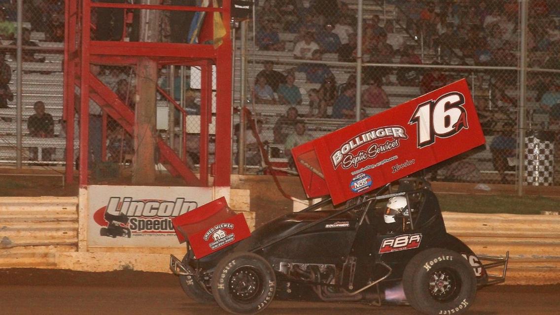 AARON BOLLINGER SCORES FIRST 410 WIN OF HIS CAREER; Alex Bright Wins in USAC East Coast’s Return to Lincoln; Steve Buckwalter Wires Field for ARDC M