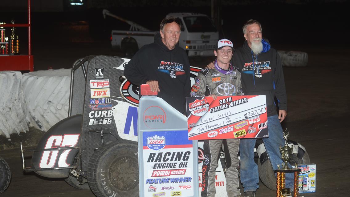 Seavey Takes Macon Speedway Thriller