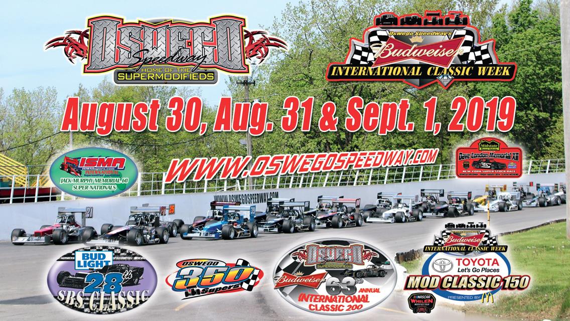 Oswego Speedway&#39;s 63rd International Classic Week Wraps 2019 Season this Friday through Sunday