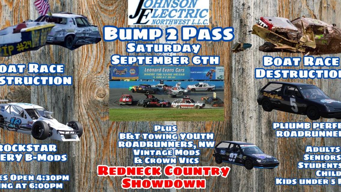 Bump 2 Pass Boat Race Destruction Sept 6th