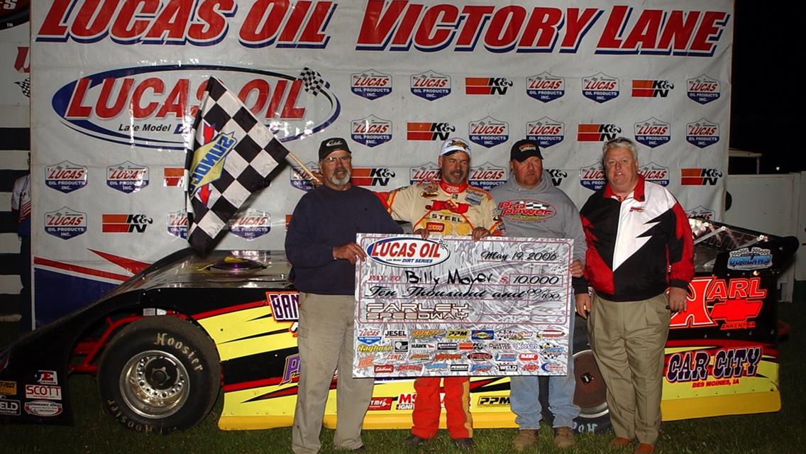 Billy Moyer Best in Lucas Oil Late Model Dirt Series Event at Farley