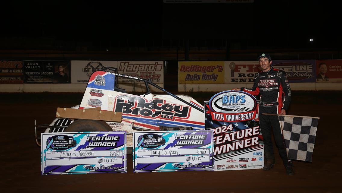 Tony Jackson Sweeps, Troy Conrad&#39;s First Victory, Snook, Davis and Cantrell Tack on Another Feature Win at BAPS!