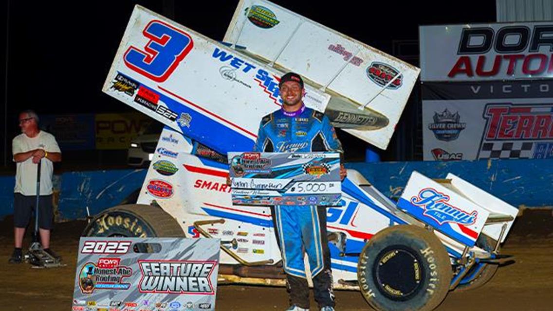 Ayrton Gennetten Gains Victory with POWRi 410 &amp; FAST Sprints at Terre Haute Action Track