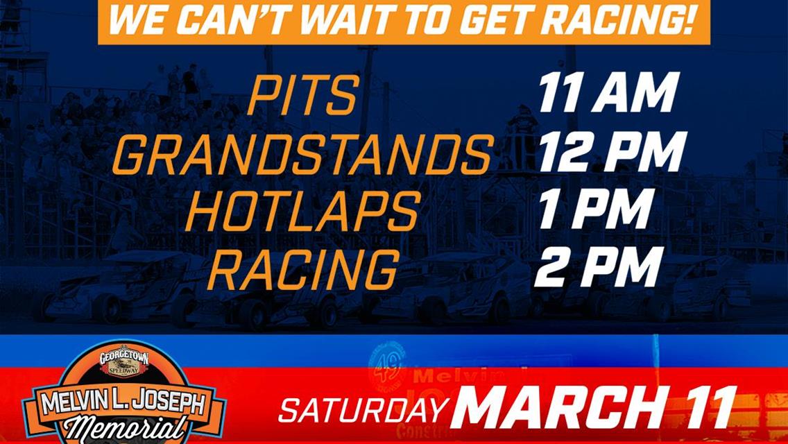 Modified Season Opener A Go For Saturday - PLEASE NOTE EARLIER START TIME