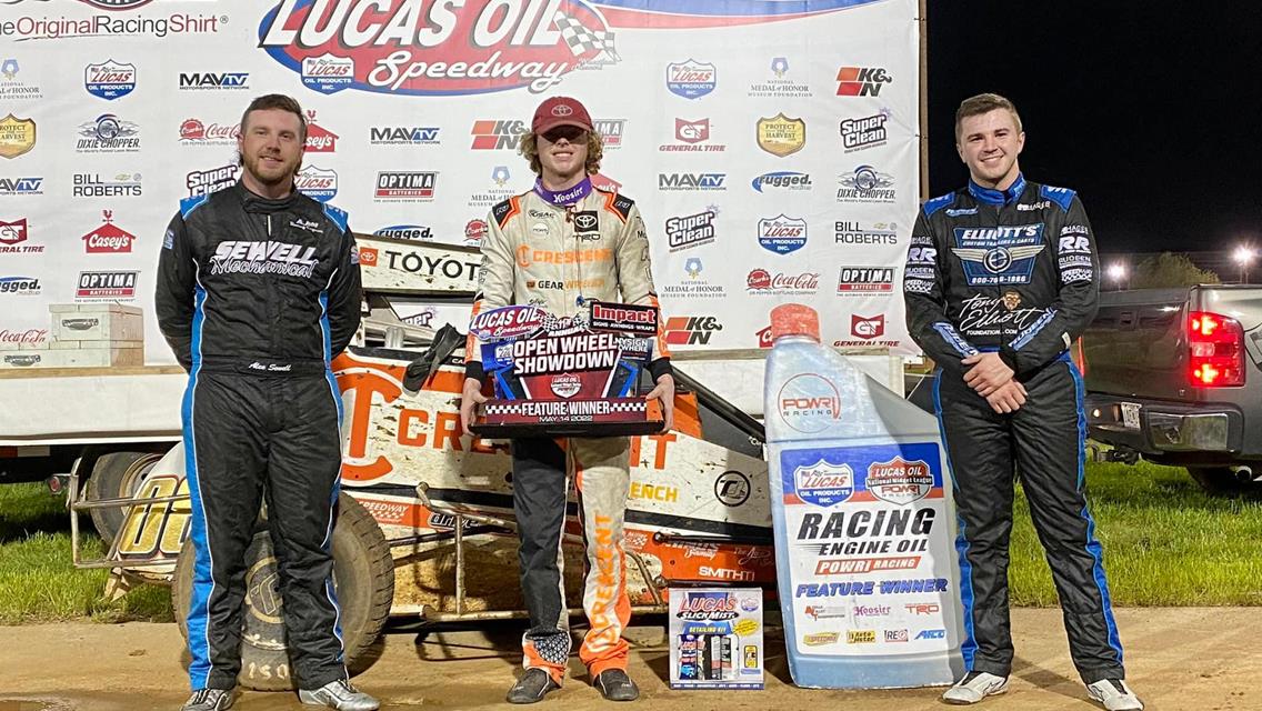 Cannon McIntosh Secures POWRi National &amp; West Midget League Victory at Lucas Oil