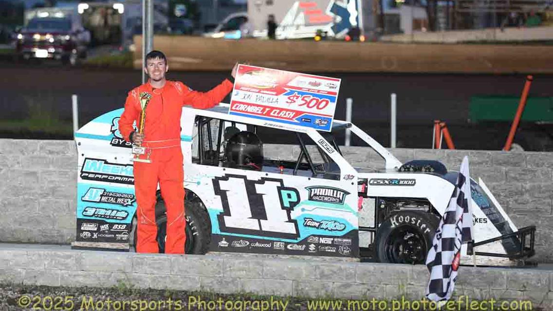 Laney and Avila take Anniversary checkers at Boone Speedway.