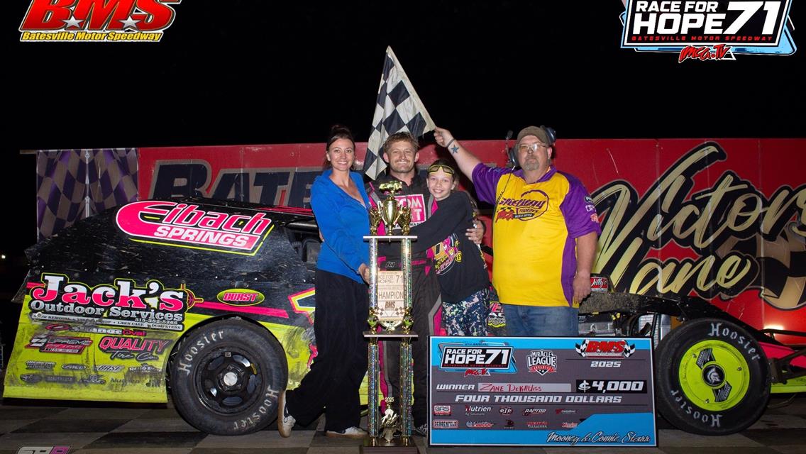 ZANE DEVILBISS WINS RACE FOR HOPE AT BATESVILLE MOTOR SPEEDWAY