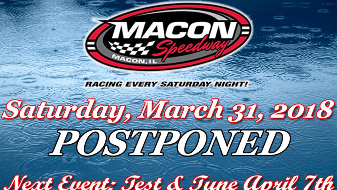 Saturated Grounds Forces Testing Postponement At Local Race Tracks