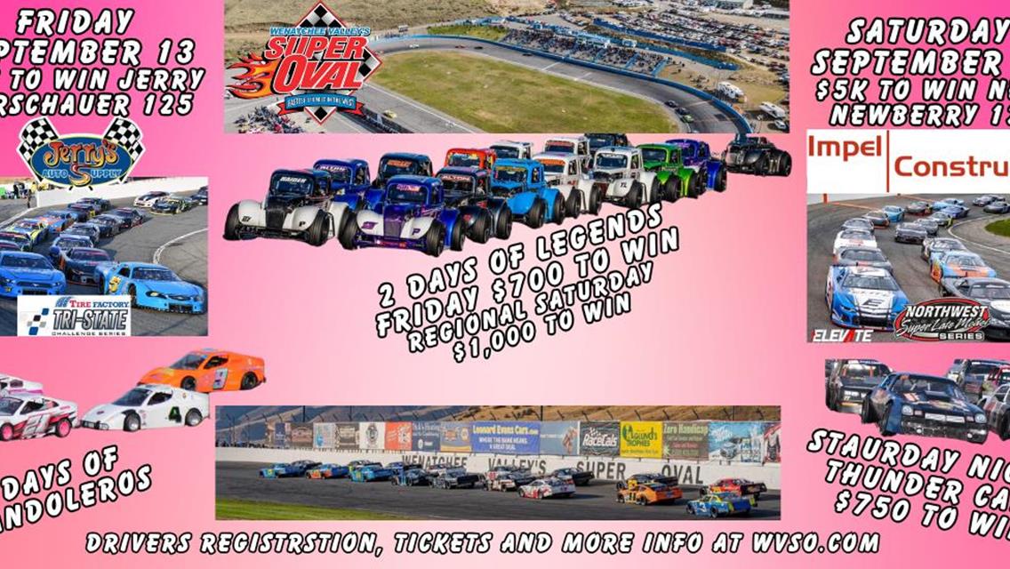 Big Racing Weekend September 13-14th