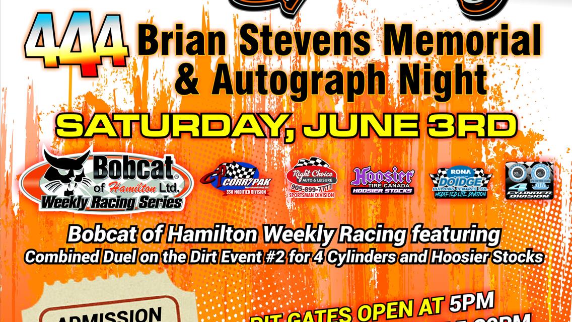 Merrittville Speedway Remembers Flyin’ Brian Stevens This Saturday Night