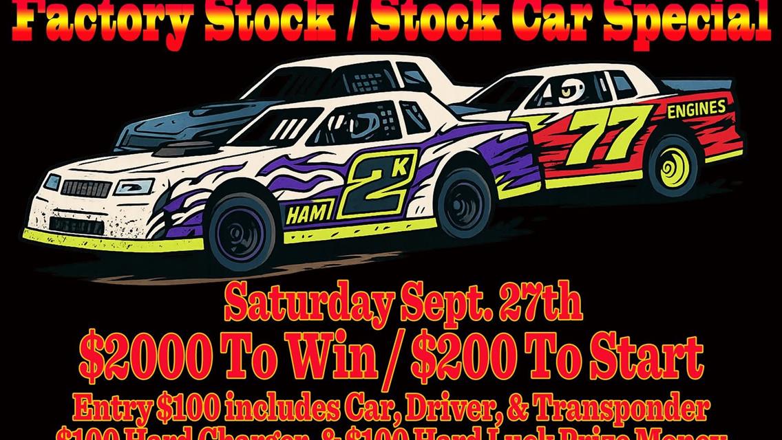 $2000 To Win Factory Stock Special