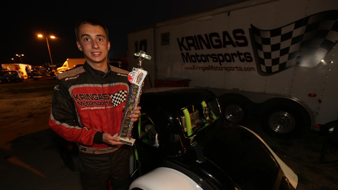 Johnny Kringas celebrates his 2nd victory of the 2015 Season