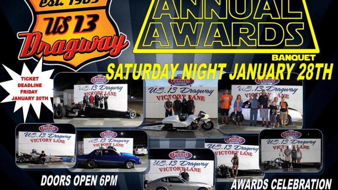 2016 Annual Awards Banquet Saturday night January 28th