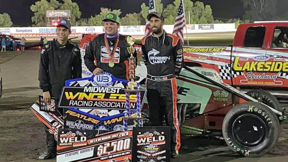 Burks prevails on Weld Memorial Night at Lakeside Speedway