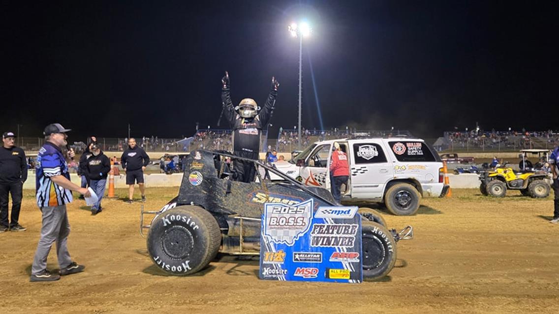 Matt Westfall Wins with POWRi BOSS Win at Florence Speedway