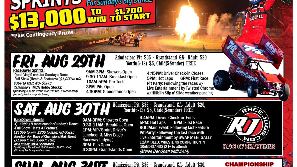 RaceSaver Nationals, Labor Day Weekend!
