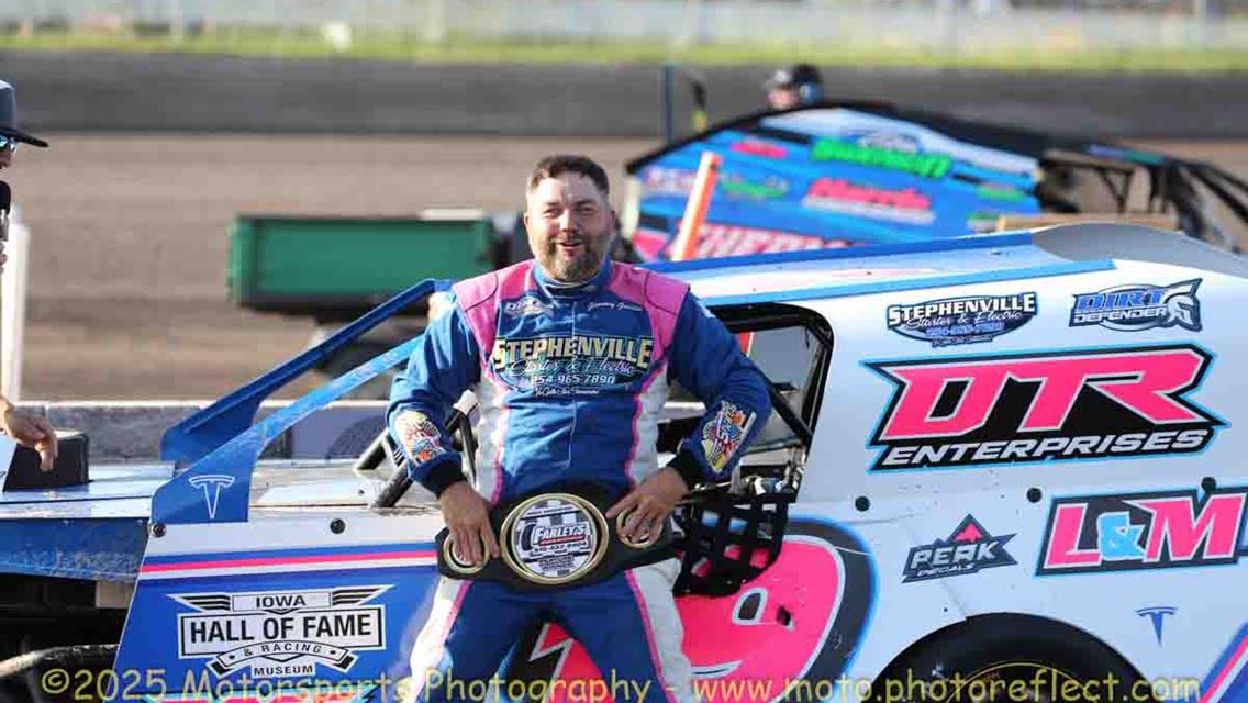 Jimmy Gustin dominates the night with three feature wins at Boone Speedway