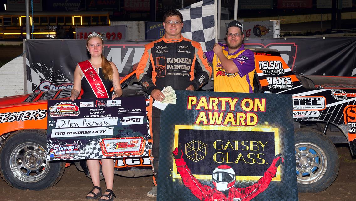 Thompson, Vanover, Richards, Drueke &amp; Wayman are victorious at Eagle Raceway