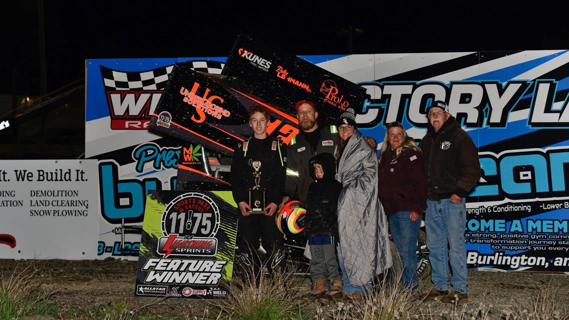 Richards Scores First 11-75 Lightning Sprints Win On Dick Colburn Classic; Klemko Chalks Up Wisconsin Wingless Victory