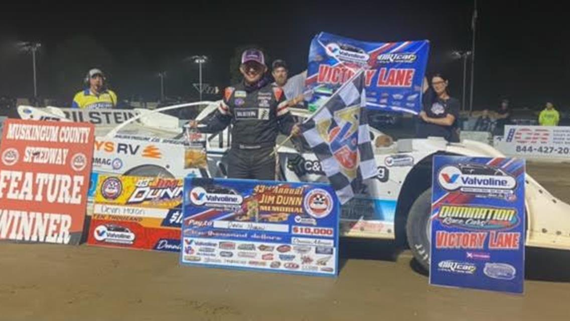Devin Moran topped the Jim Dunn Memorial at Muskingum County Speedway on Saturday, September 13.