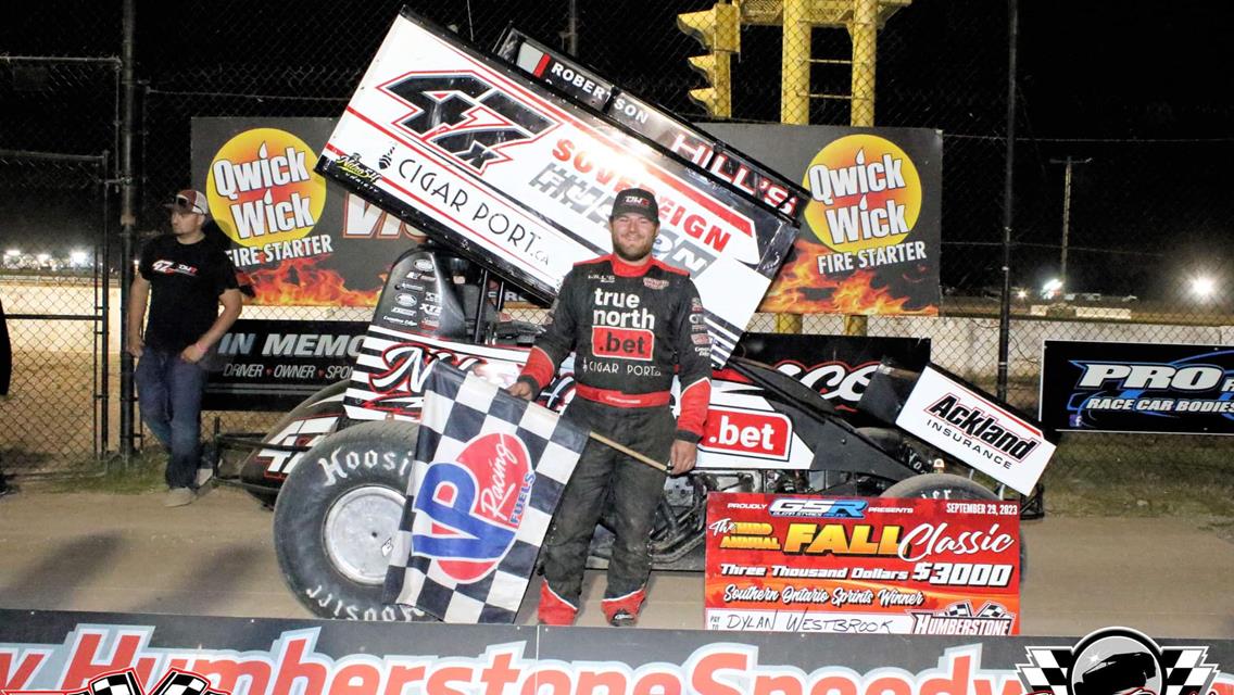 WESTBROOK TAKES SOS WIN ON NIGHT ONE OF HUMBERSTONE&#39;S FALL CLASSIC