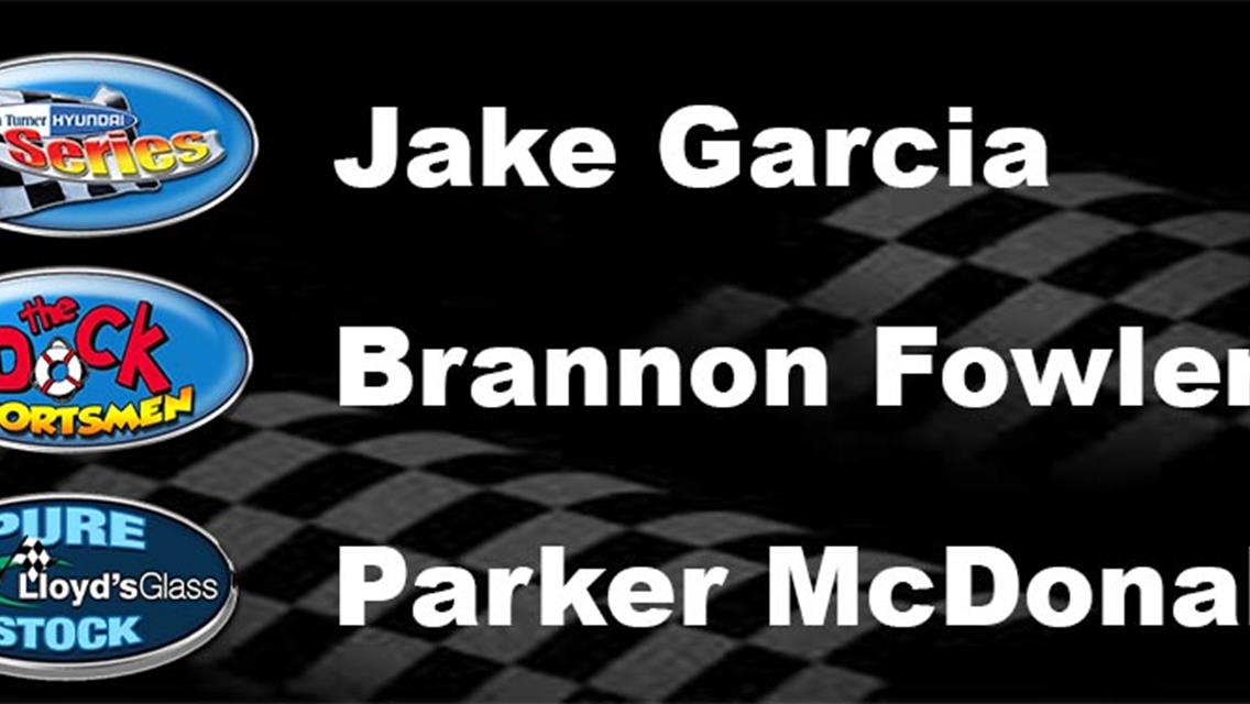 16 year old Jake Garcia wins PLM 100;  Davidson 2nd, followed  by Bolen, Okrzesik &amp;  Grill;   Fowler Wins Sportsmen; Parker McDonald wins first Pure S