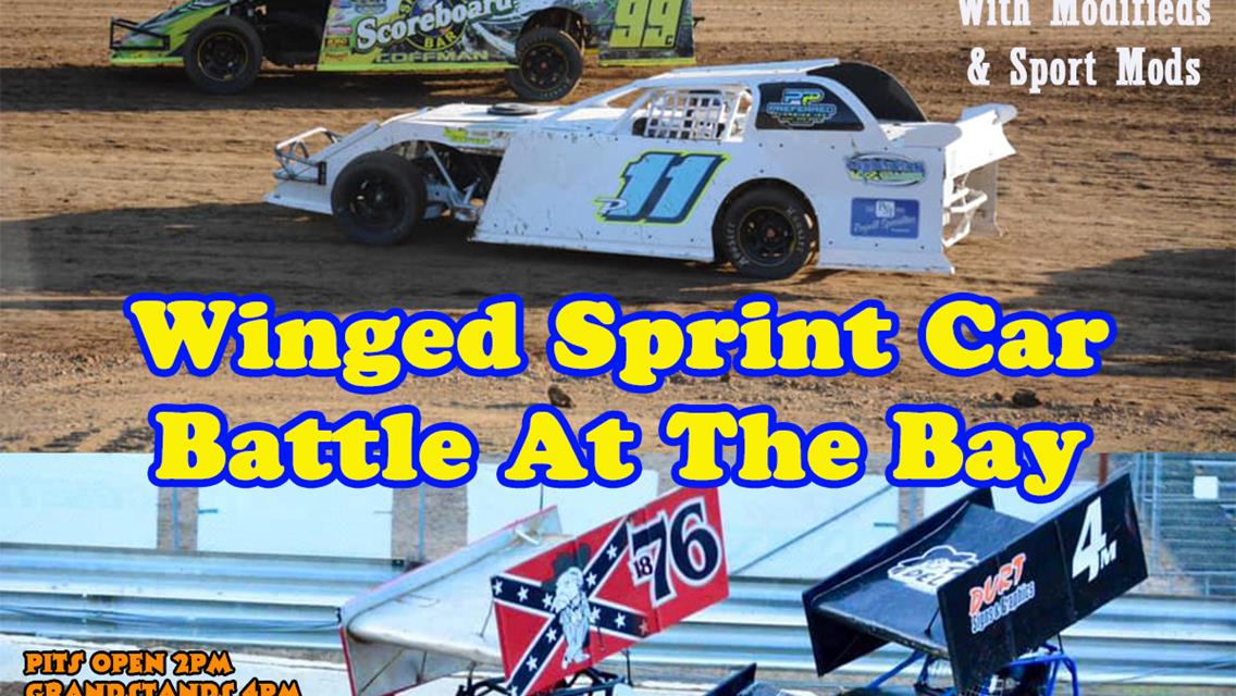 Winged Sprint Cars Battle At The Bay Saturday Night Sept 26