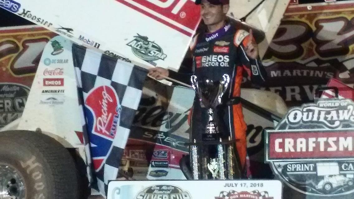 Kyle Larson dominates Don Martin Silver Cup