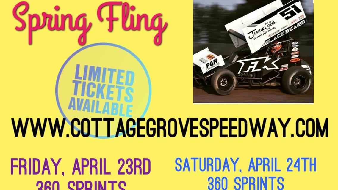 360&#39;S RETURN TO COTTAGE GROVE SPEEDWAY!!