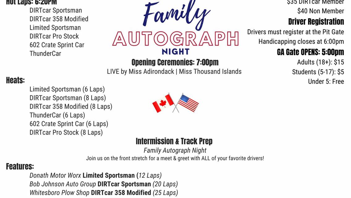 Busy Schedule of Racing and Driver Autographs to Finish the Month of August at Can-Am