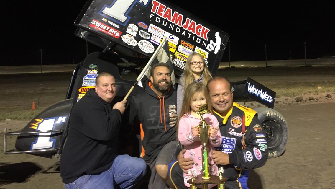 Lasoski Uses Late-Race Pass in Traffic to Steal Opening Night of the NSA Shootout’s Dan Laber Memorial at Billings Motorsports Park