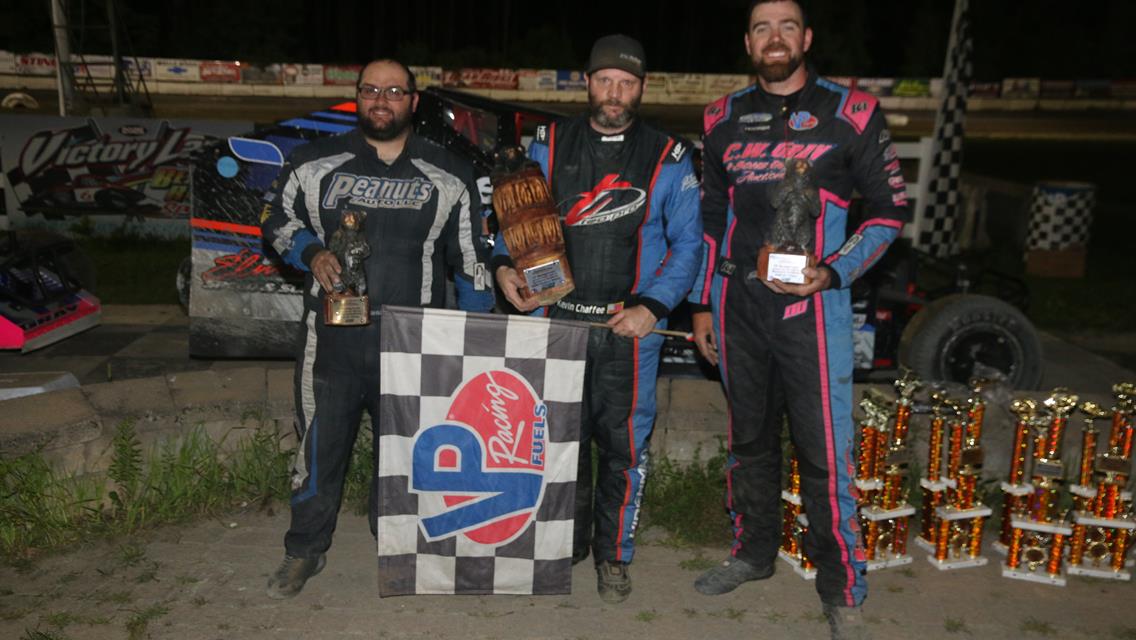 Kevin Chaffee takes home the Bear and the Cash in the DIRTcar Sabil &amp; Sons Sportsman Mods Jake Wolf and Jacob Green are winners in the R.E. Hinkley Gr