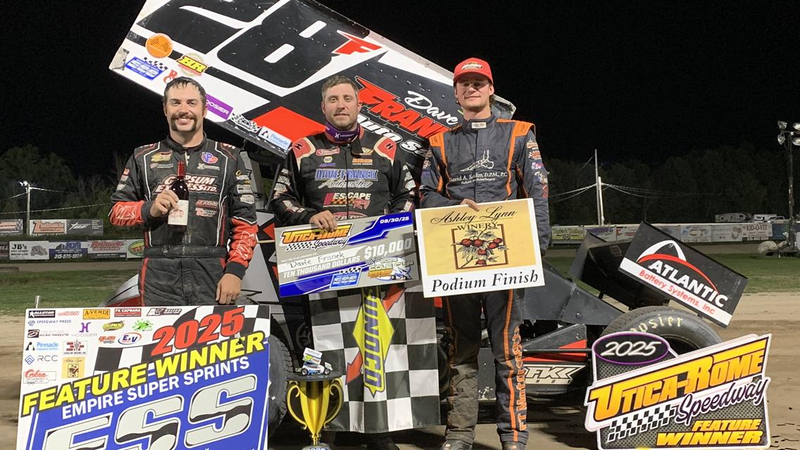 Franek Wins $10,000 in Cole Cup at Utica Rome