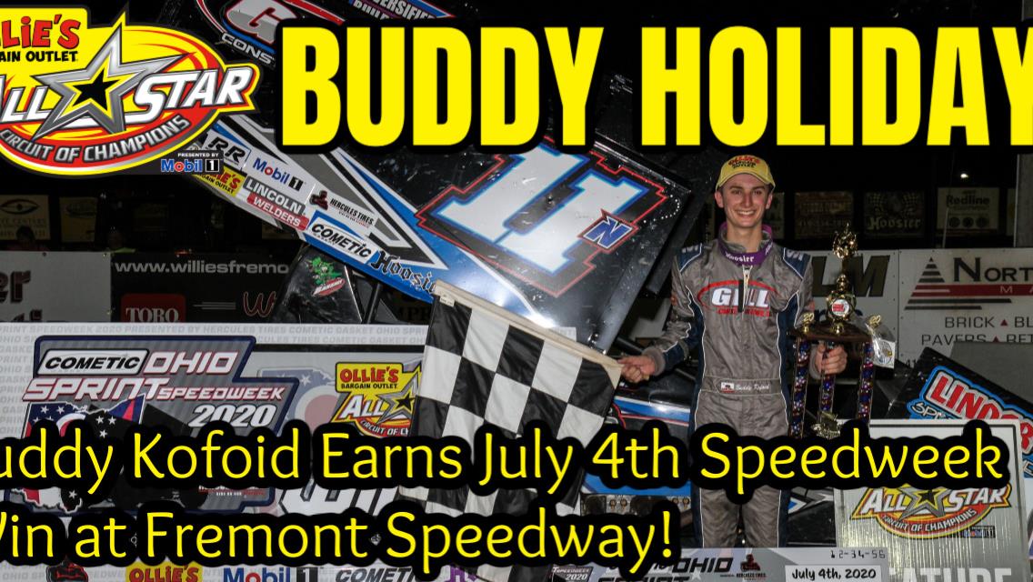 Buddy Kofoid earns July 4th Speedweek victory over All Stars at Fremont Speedway