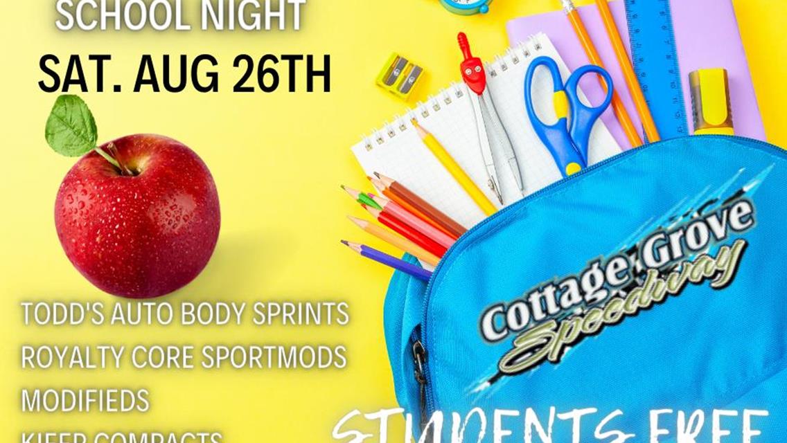 BACK TO SCHOOL NIGHT, STUDENTS FREE &amp; GIVEAWAYS AUGUST 26TH!!