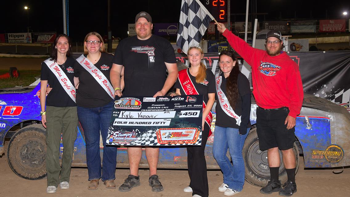 Gullion, Pella, Vanover, Wayman &amp; Harker pick up feature wins at Eagle Raceway&#39;s Championship Night presented by Nebraska Septic, Avid Realty, Empire