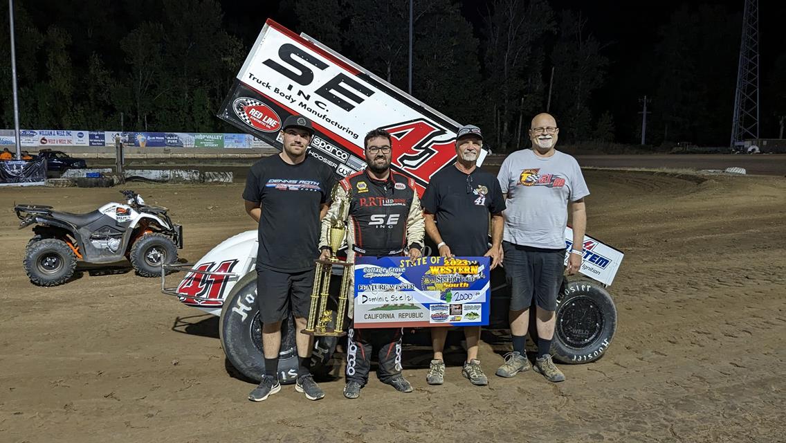 Dominic Scelzi Triumphant at Ocean Speedway and Cottage Grove Speedway