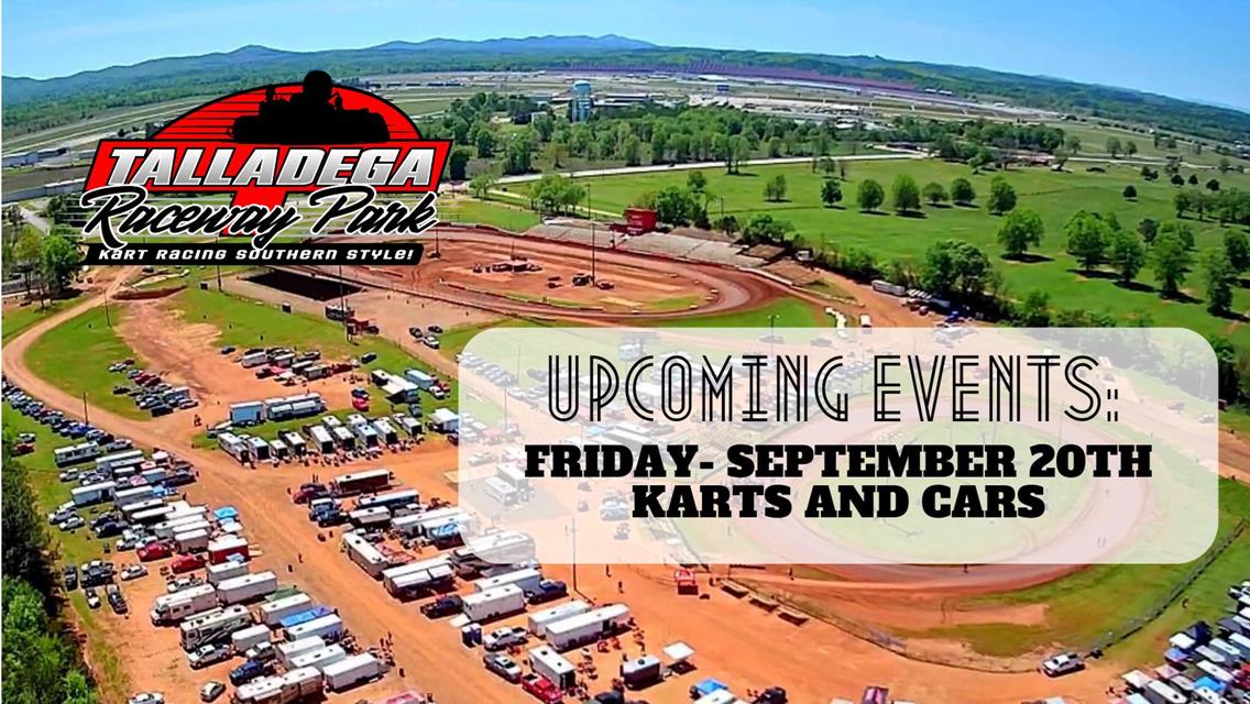 Talladega Raceway Park | September 20th- Karts and Cars!