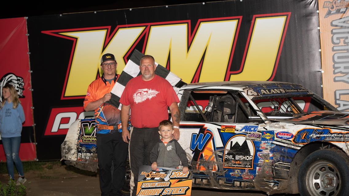 Logue Logs First Career Modified Win at the Marshalltown High Banks