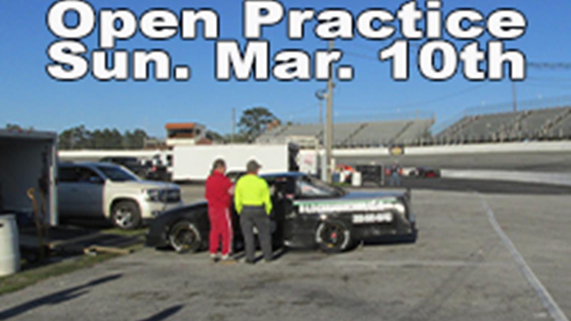 Early Season Open Practice Sunday March 10th  Noon-5pm
