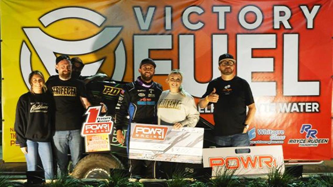 Tanner Thorson Takes Checkers in POWRi National and West Midget League at Port City Raceway