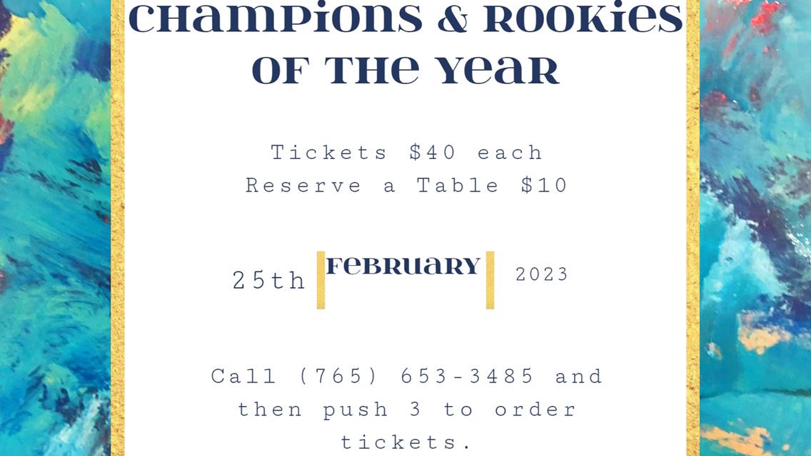 2021 &amp; 2022 Night of Champions Banquet Feb. 25, 2023 (Saturday)